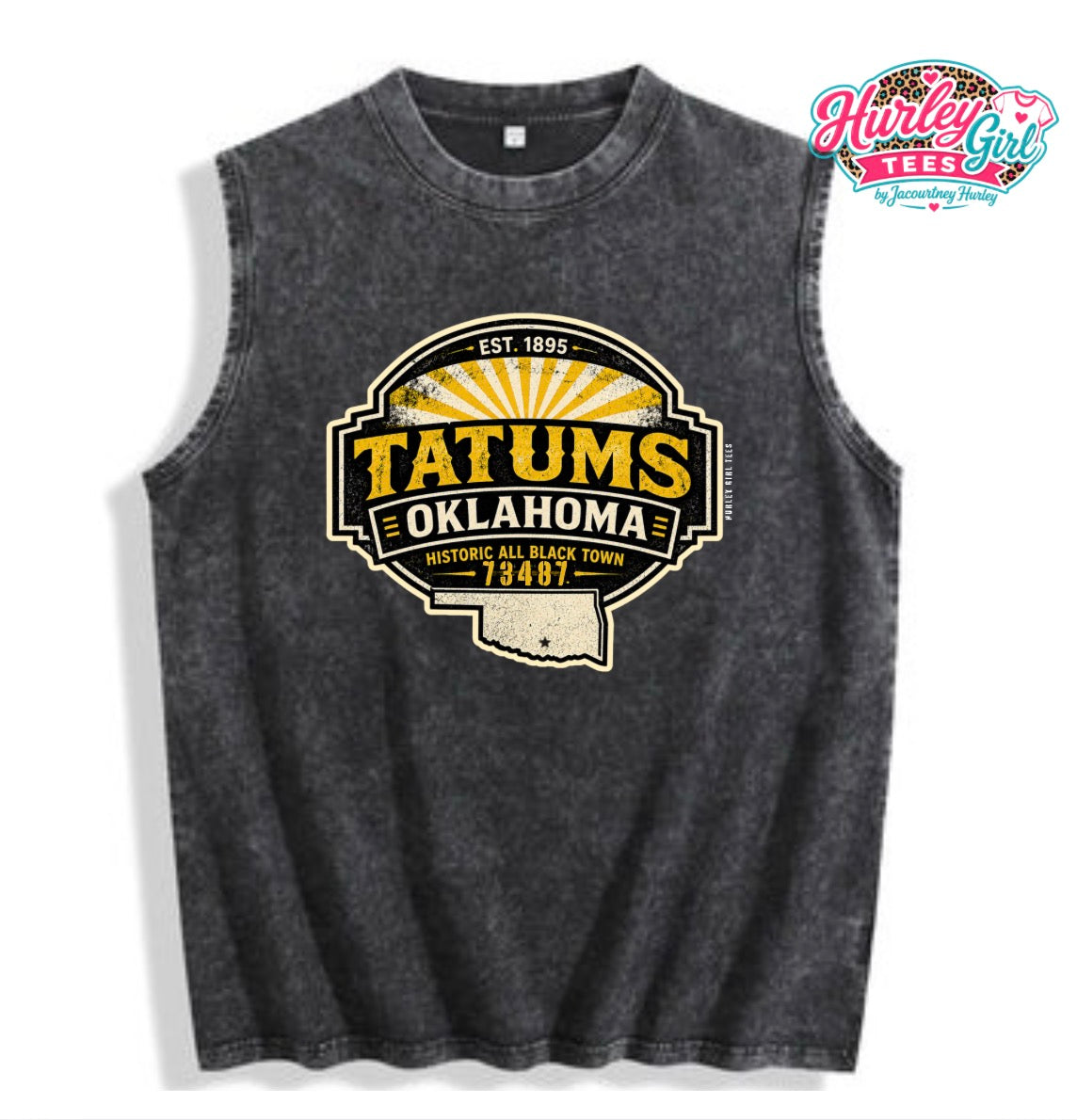PREORDER Tatums Acid Wash Muscle Tee