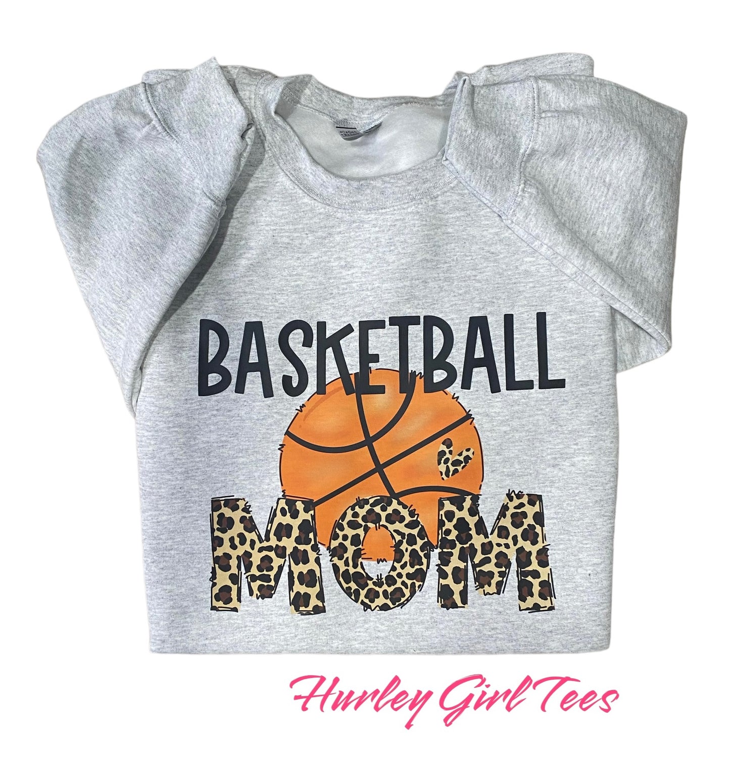 Basketball Mom Heart Sweatshirt