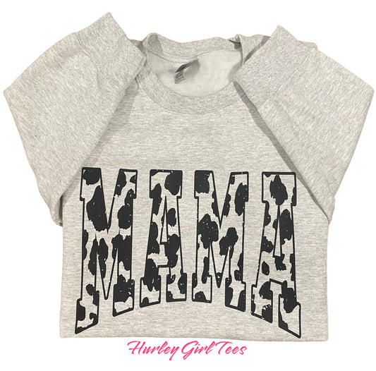 Mama Cow Print Sweatshirt