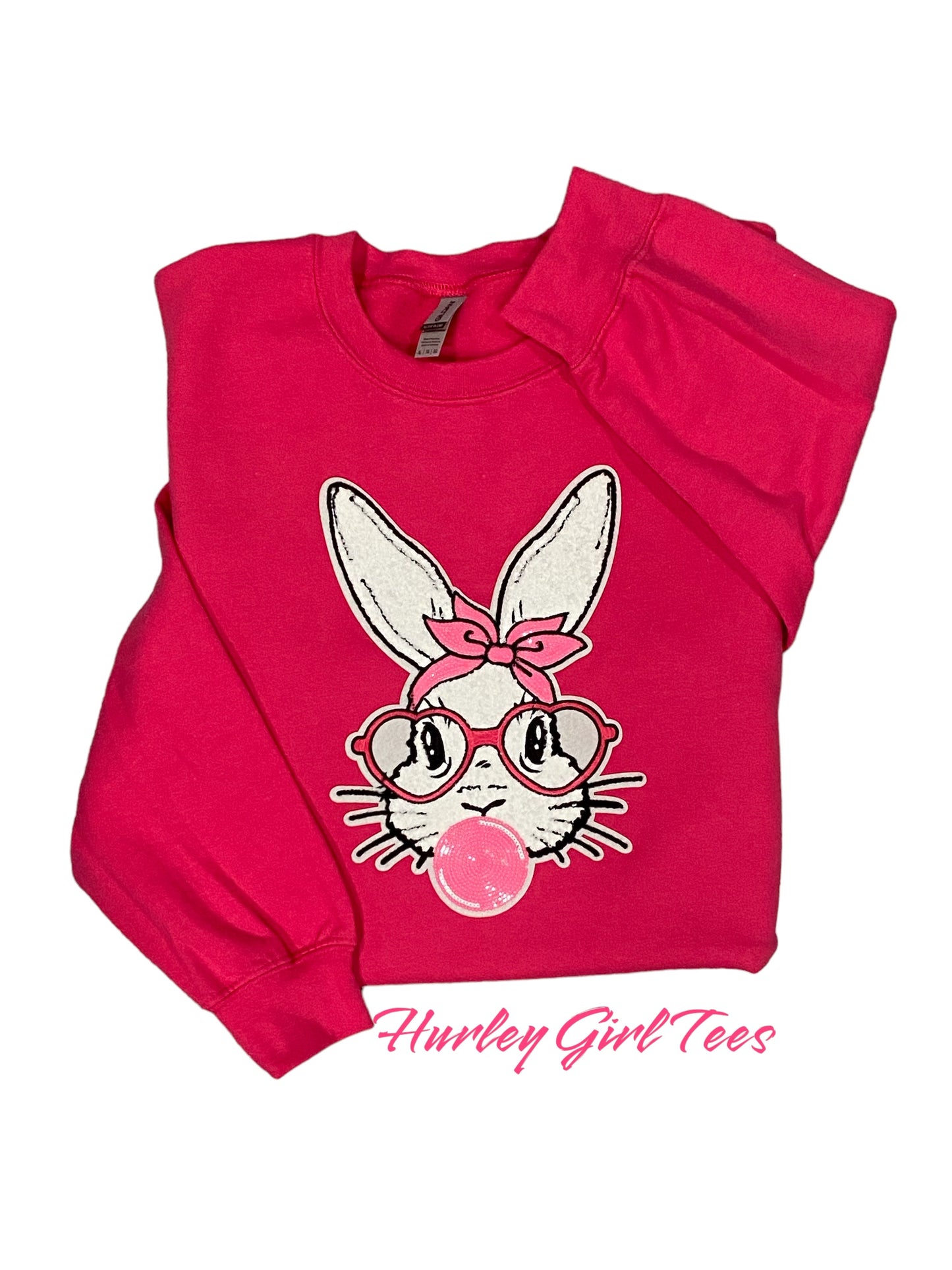 Bubble Gum Bunny Patch Sweatshirt